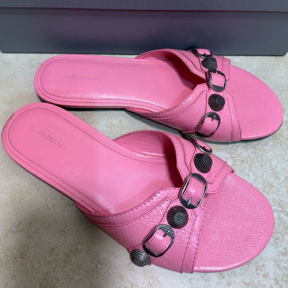 Balenciaga pink sandals